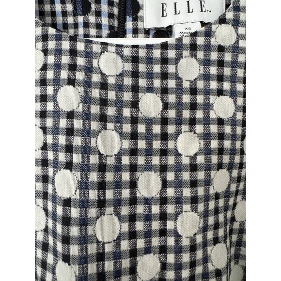 Elle Polka Dot Gingham Dress Size XS‎ NWT - Picture 6 of 6